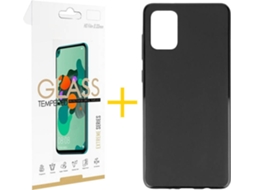 Kit Capa e Película Samsung Galaxy A71 5G SKYHE Liso Preto