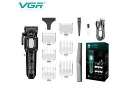 (preto) Máquina De Cortar Cabelo Elétrica Com Visor Lcd, Especial Para Cabelos Oleosos, Aparador De Cabelo Elétrico