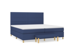 Box Spring Bed, Box Spring Beds Vidaxl Azul Tecido (200 X 200 Cm)