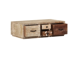 Vidaxl Mesa De Centro Madeira De Mangueira Maciça 90x60x30 Cm