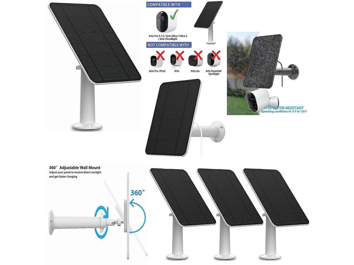 Painel Solar para Câmera de Segurança 4w AQUAFORGE