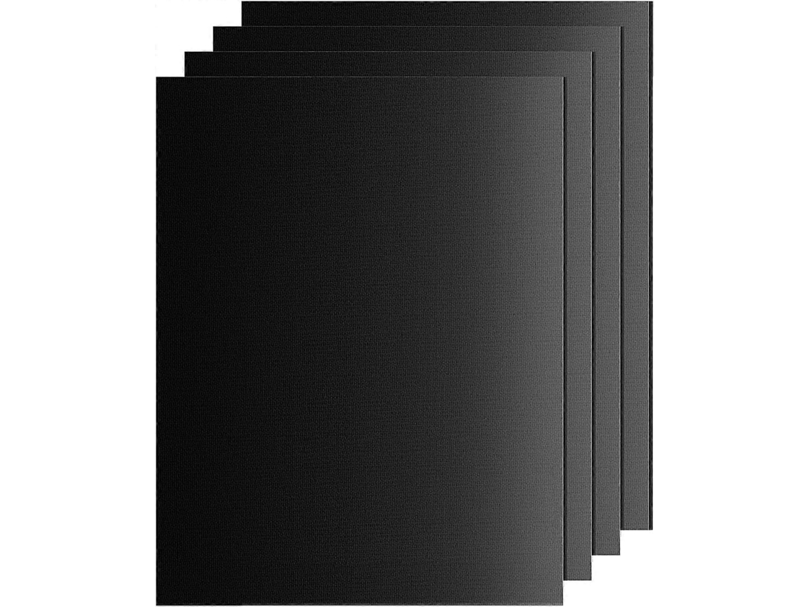 Set De 4 Esteras De Bbq De Teflon 50x40 Cm, Fda, Antiaderente, Sem Pfoa, Resistente Até 260°c, Para Churrascarias E Fornos