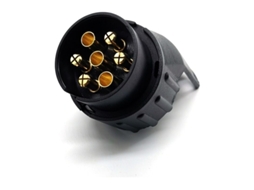 Adaptador De Tomada Para Reboque De 1 Peça, Adaptador De Tomada Para Reboque De 7 A 13 Pinos, Latão, Plástico, Para Automóvel