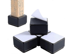 Lurelia Elevador Para Móveis, Conjunto De 4, Reforçado, Em Feltro, Em Tecido Tnt, Para Cama, Sofá E Mesa, 5 Cm, Preto, Suporta 4500 Kg