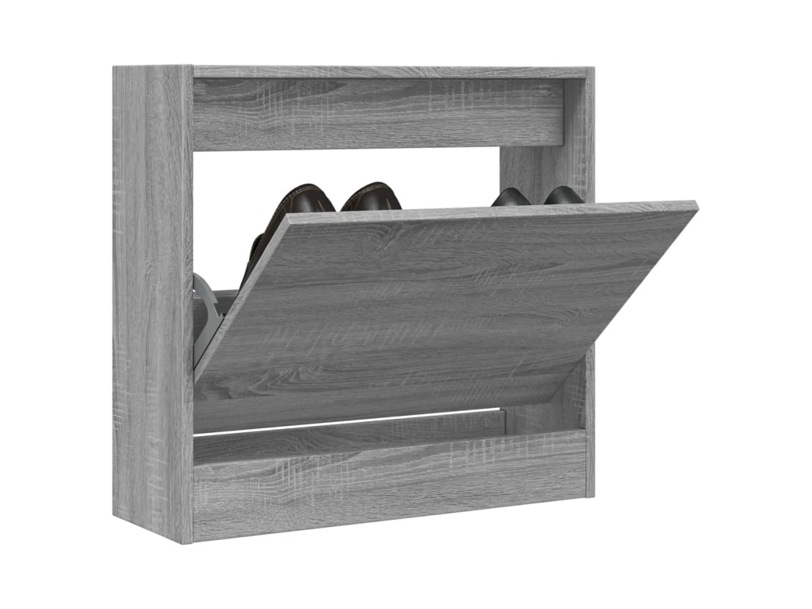 Vidaxl Sapateira 60x21x57 Cm Derivados De Madeira Sonoma Cinza