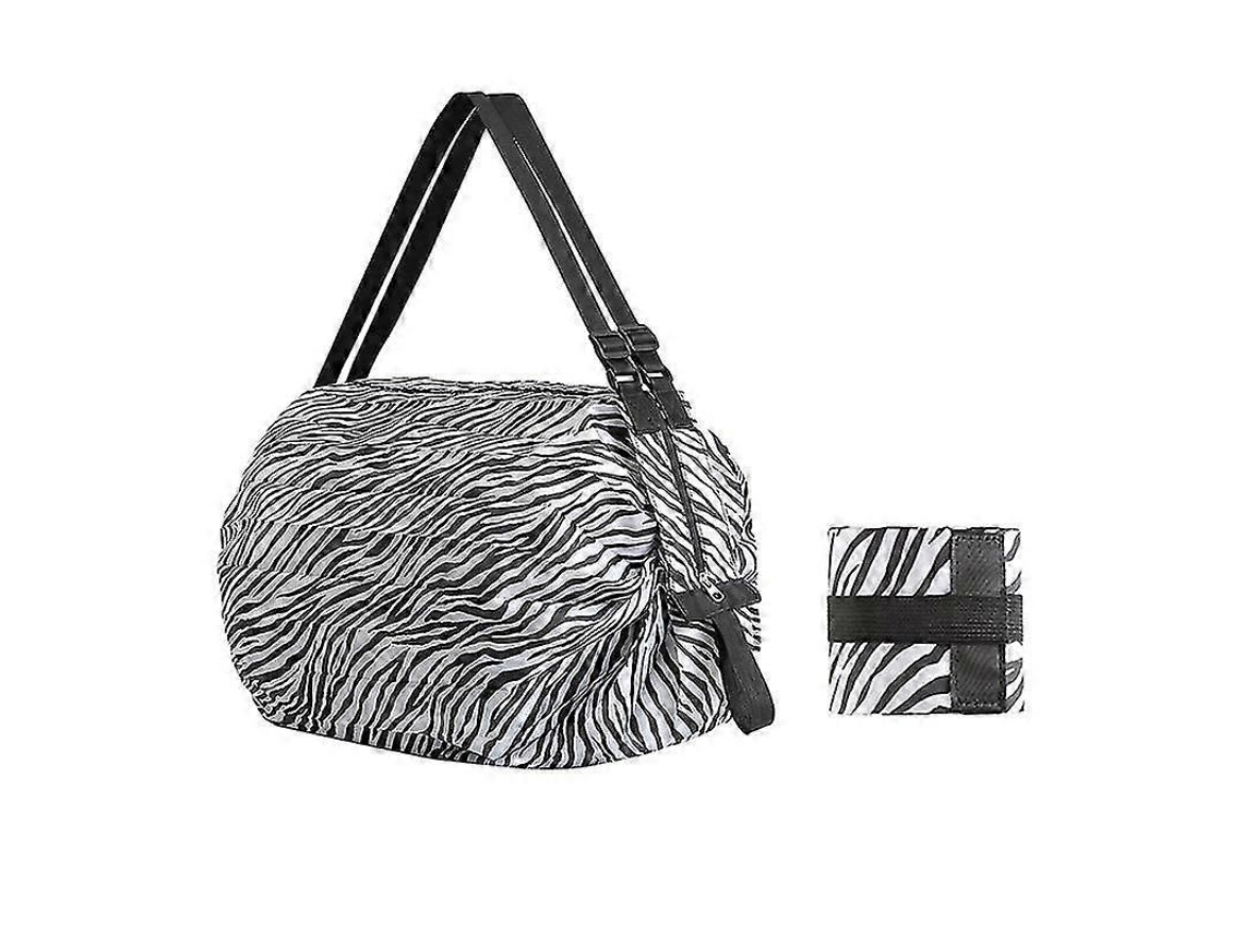 Sacola de Compras Dobrável e Ecológica, Ideal para Viagens, com Alça Ombro, Portátil, Grossa Grande, Perfeita Pa Ra Supermercados GOKOCO