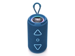 Coluna Bluetooth Portátil - Alto-falante Estéreo 360° - Resistente À Água Ipx5 - Som Hifi Premium - Azul