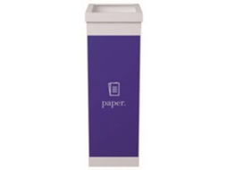 Contentor para Reciclagem Paperflow com Tampa Poliestireno para Papéis 60 L 76X36.3X26.3 cm