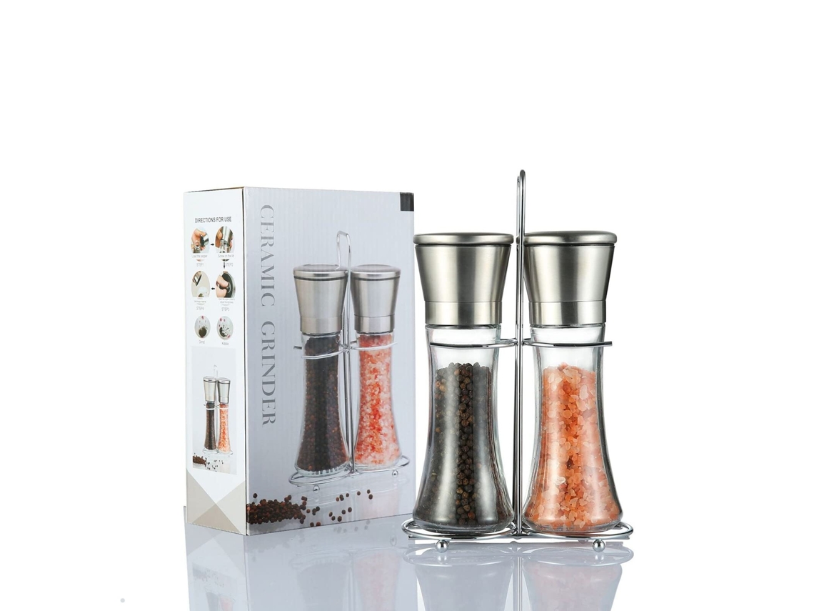 Lurelia Moinho Elétrico De Sal E Pimenta, A Pilhas, Com Moagem Ajustável Para Cozinha