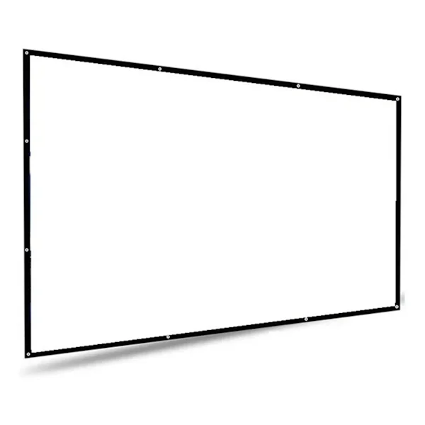 Tela De Projeção De 100 Polegadas, Formato 16:9, Dobrável, Resistente A Rugas, Com Orifícios De Precisão, Alta Definição, Para Uso Externo