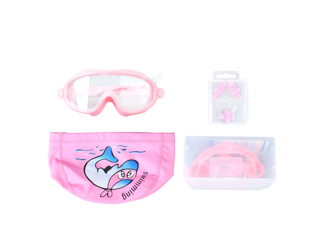 Óculos de Natação com Estojo Alça Ajustável Proteção UV AQUAFORGE