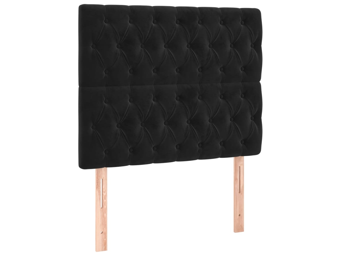 Cabeceira Preta 90x7x118/128 Cm Veludo MAISON EXCLUSIVE