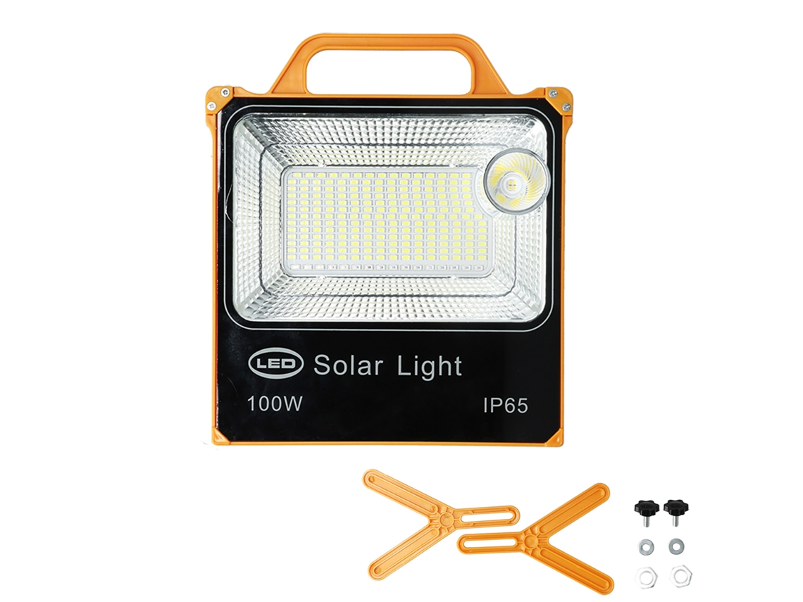 2026 lâmpada de Trabalho Solar Led 100w 222leds 8000lm Bateria 10000mah Portátil Impermeável para Acampamento e Emergências