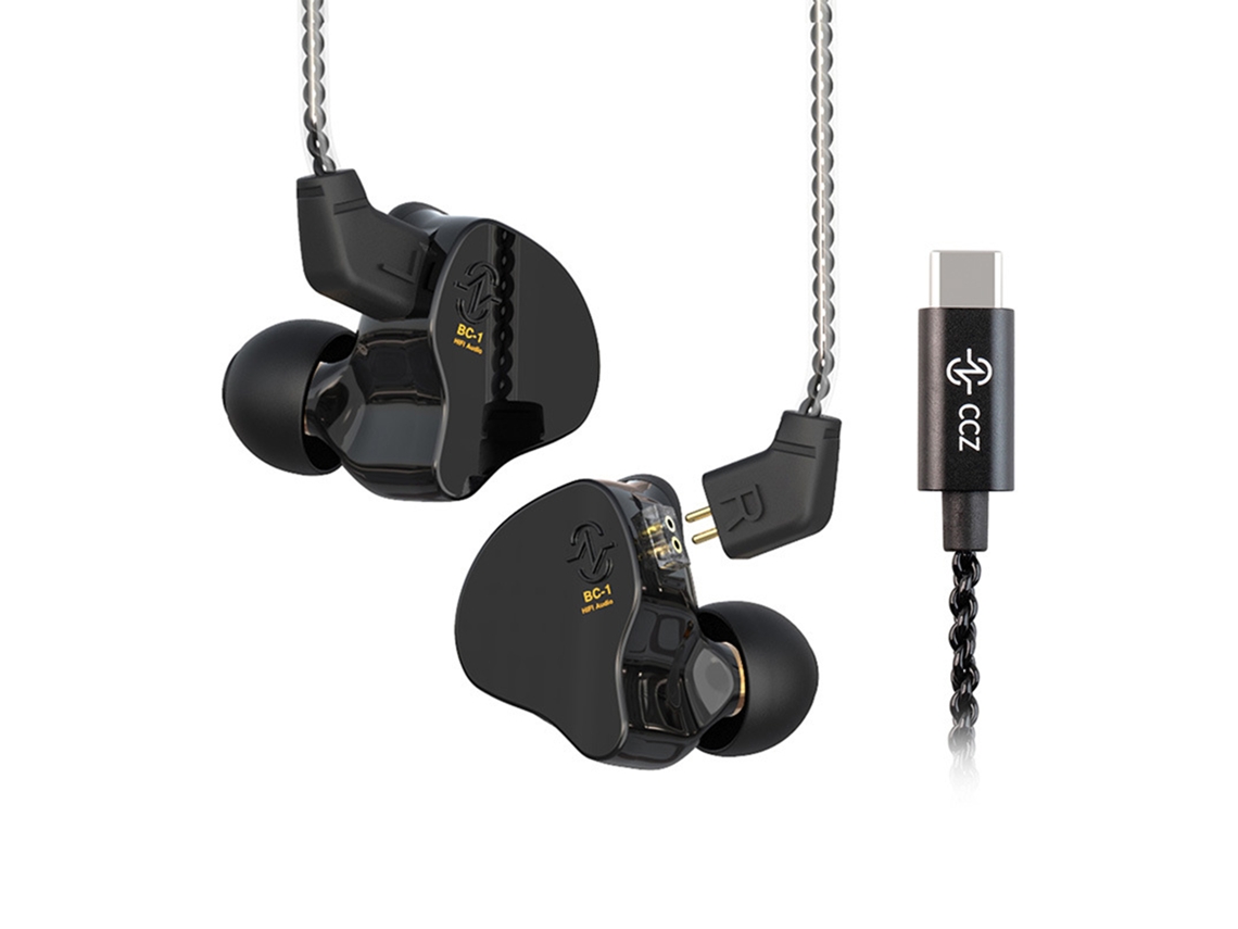 Auriculares Intrauditivos Ccz Melody Com Cancelamento De Ruído Hi-fi Som Estéreo Com Fio