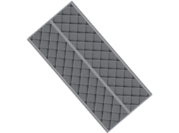 Cortina Térmica De Pvc Para Porta, Macia E Isolante Para O Inverno, Com Estampa Geométrica, Cinza.