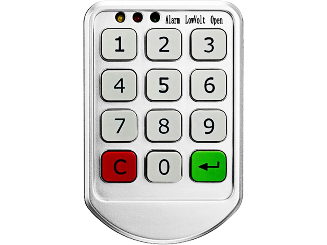 Fechadura Eletrônica Com Teclado Para Armário, Acabamento Requintado, Operação Interna E Externa, Entrada De Código