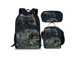 Mochila Escolar, Com Estampa De Dinossauros, Tamanho 31
