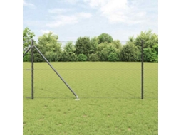 Vidaxl Cerca Hexagonal Com Poste 50 X 1 M Aço Revestido De Pvc Malha
