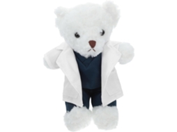 Boneco De Pelúcia Médico Uniformizado - Presente Ideal Para