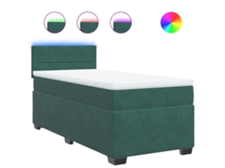 Box Spring Bed, Box Spring Beds Vidaxl Verde Veludo (90 X 200 Cm)