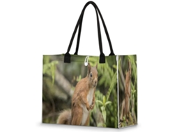 Bolsa Tropicallife grande no formato Fofo Esquilo para mulheres e meninas, 42 x 17,33 cm, Pa Designs.