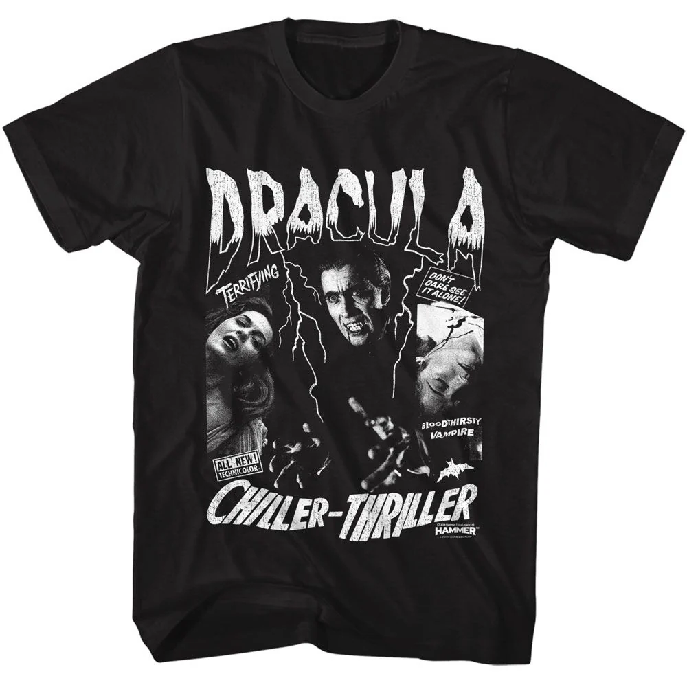 Rockinstone Hammer Horror Chiller Thriller Graphic Shirt Size:xl