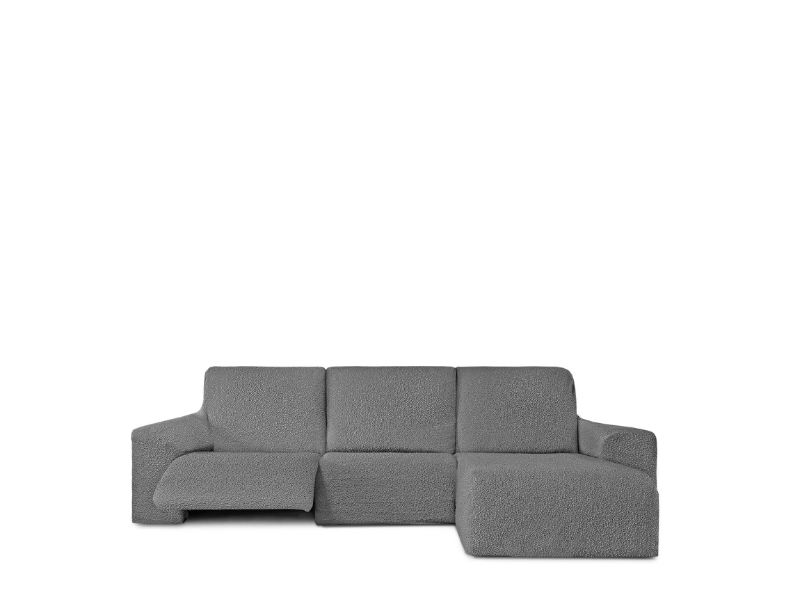 Capa para chaise longue de braço curto direito EYSA ROC Cinzento claro 120 x 120 x 360 cm