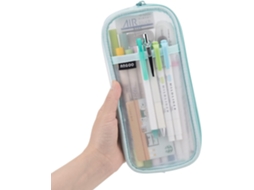 Estojo para Lápis, Transparente, com Zíper, Escolar, Adolescentes, Maquiagem AQUAFORGE
