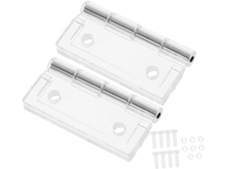 Dobradiças De Acrílico Grandes, Articuladas, Para Armários, 2 Peças,