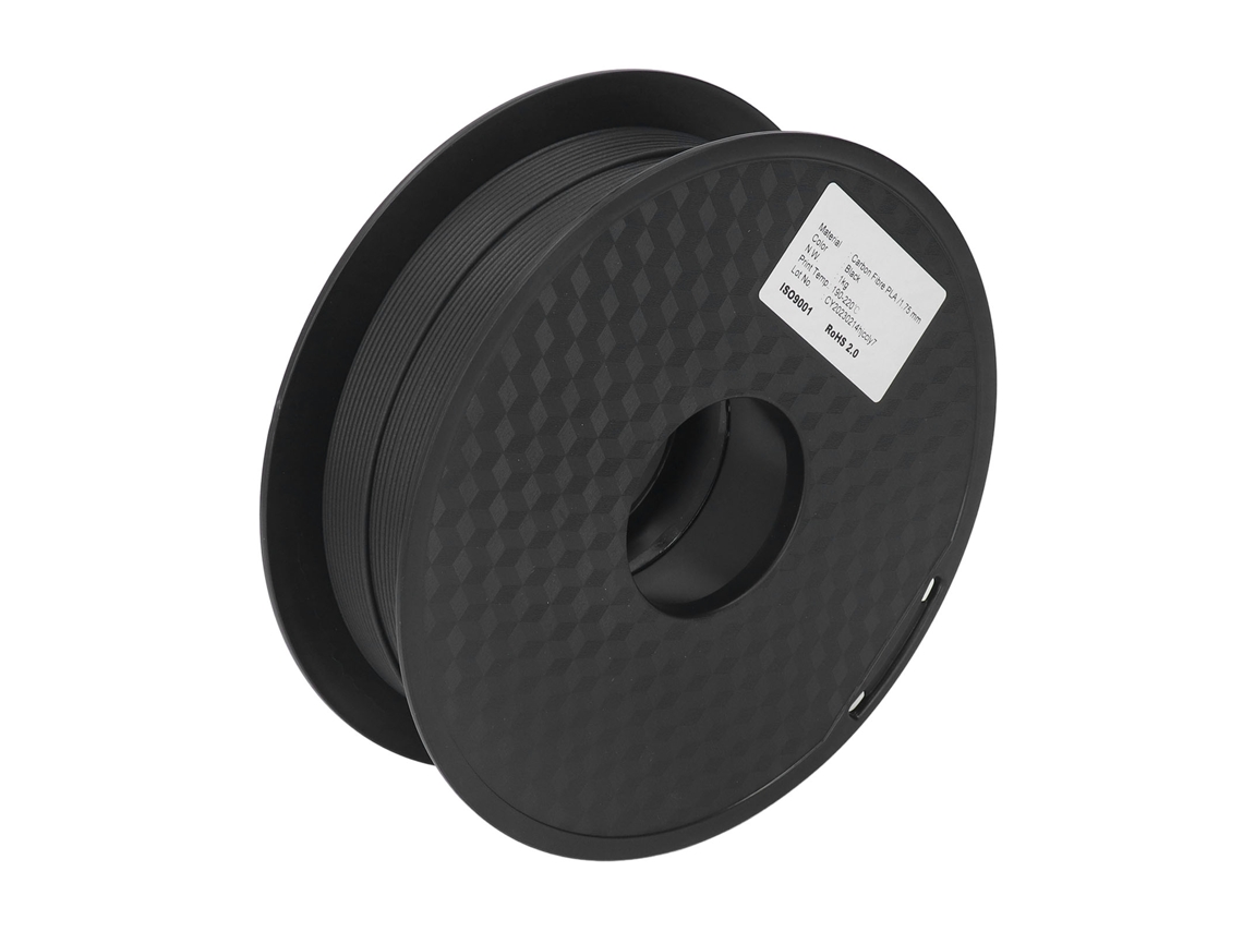 Fio Pla De Fibra De Carbono 1,75mm Para Impressora 3d Extrusão Suave Impressão Rápida Alta Resistência
