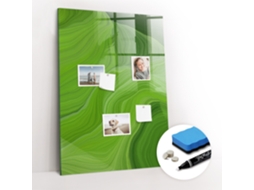 Quadro Magnético De Parede Abstração De Ondas Para A Sala De Estar Espelharte (70x100 Cm)