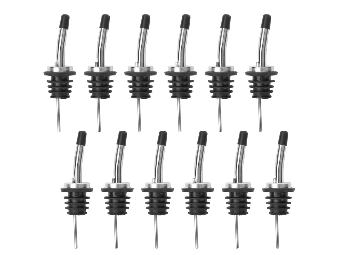 Conjunto de 12 Bicos para Garrafa em Aço Inox para Derramar Líquidos NEVEANCE