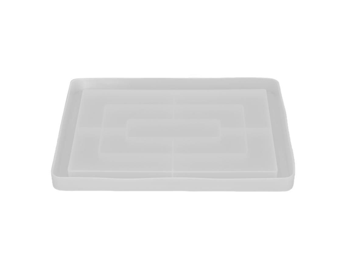 Mold De Silicone Para Prato Retangular Diy Durável Com Boa Elasticidade Para Decoração Residencial