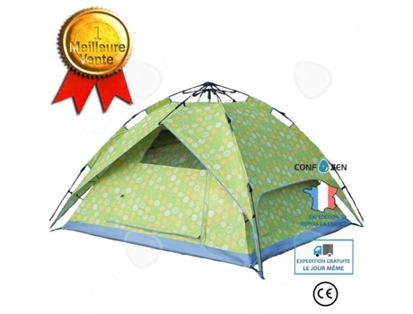 Confo® Barraca De Acampamento Ao Ar Livre Portátil Para 3 Pessoas De Dois Andares Abertura Rápida Protetor Solar Automático À Prova Dágua Confozen