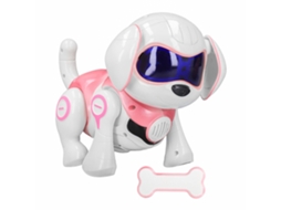 Muñeco Perro Robot Interactivo Inteligente Com Música E Luz Bailarín Brinquedo Cachorro Ideal Presente Aniversário Crianças Rosa
