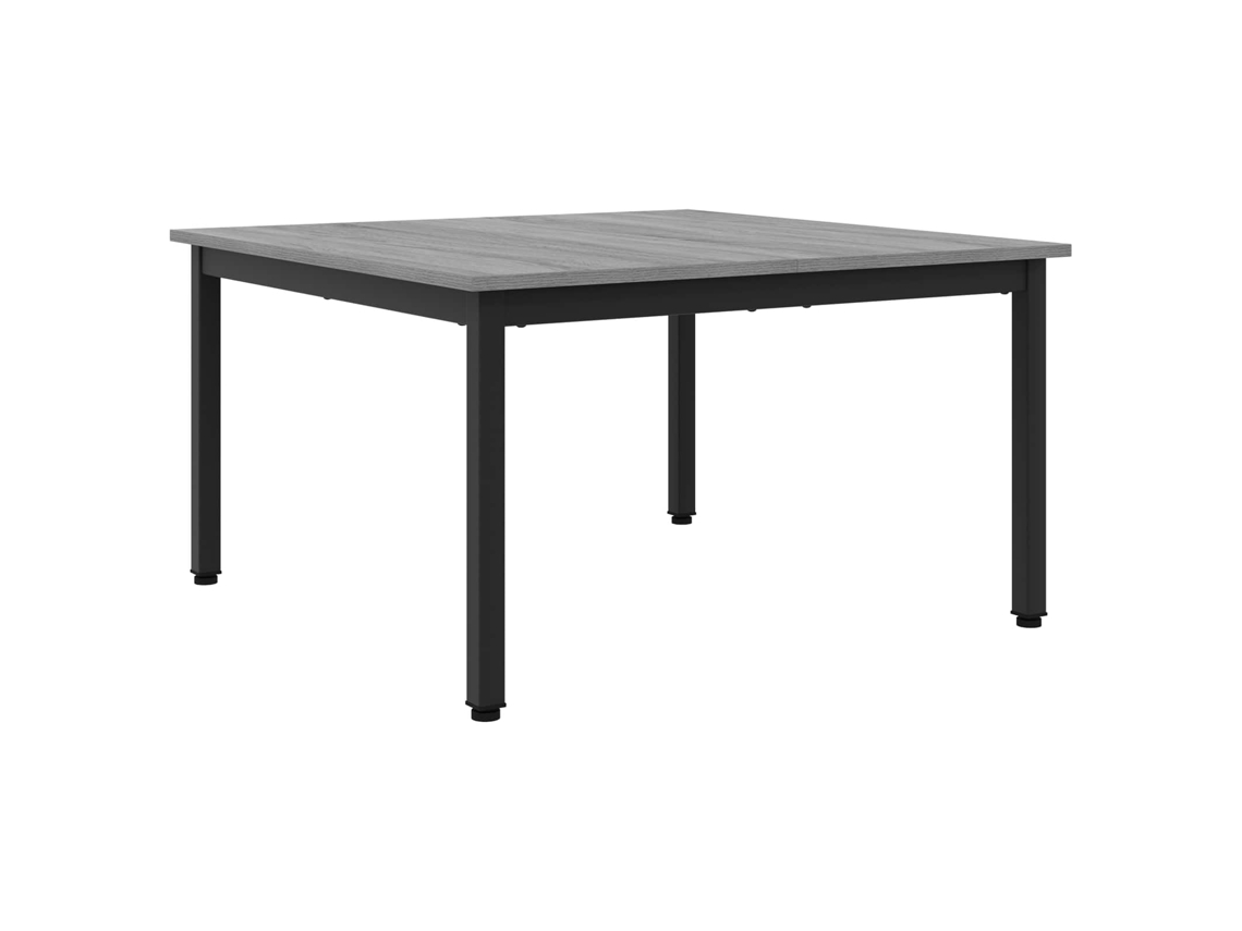 Mesa de Centro Cinza Sonoma em Madeira Processada MAISON EXCLUSIVE 80x80x45 cm