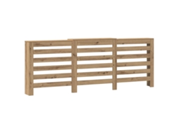 Radiator Cover, Radiator Covers Vidaxl Marrom Madeira Processada (205 X 21.5 X 83.5 Cm)