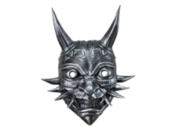 Walshlxq máscara de Cara Prajna de Resina para Halloween Disfraz Fiesta Cosplay Decoración Bar