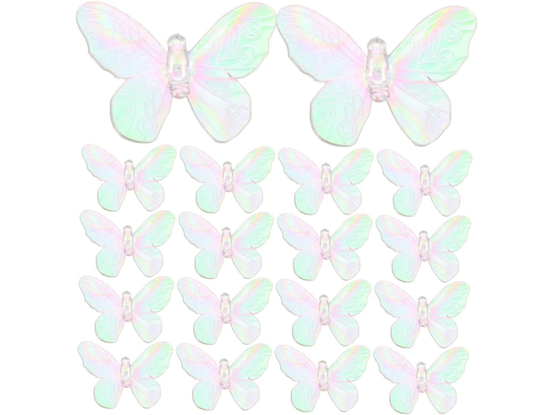Conjunto de 40 Luminárias Solares Decorativas de Led em Plástico para Plantas, Acessórios de Iluminação para Jardim e Pátio. SFUSHOS