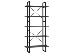 Book Cabinet, Book Cabinets Vidaxl Cinzeto Madeira Processada (n/a)