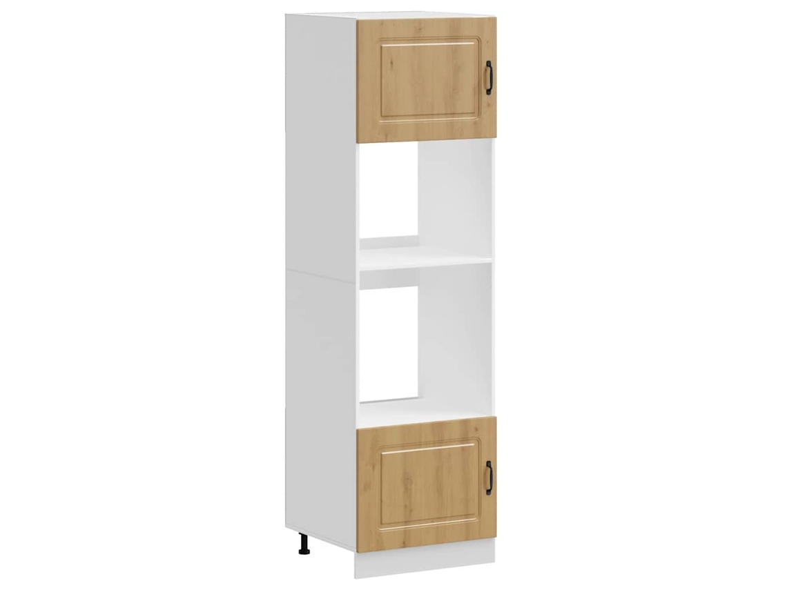 Conjunto de Armários Forno 2pcs Kalmar Derivado da Madeira Carvalho Artisiano MAISON EXCLUSIVE