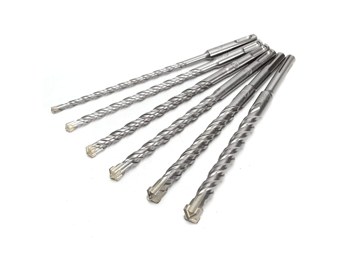 Broca bimetálica de 6 a 16 mm, 260 mm de comprimento, ranhura dupla SDS Plus para alvenaria S/MARCA