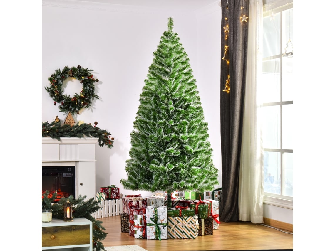 Árvore De Natal Artificial, Acabamento Verde, 210 X 100 X 100 Cm