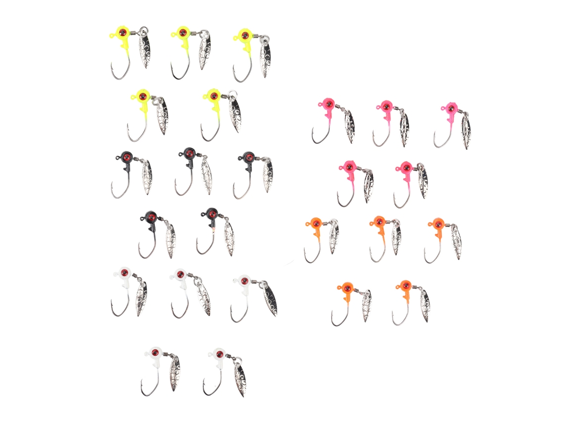 Isca de Pesca com Spinner 1.75g Aço Carbono 25pcs