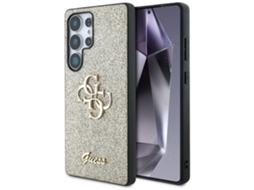 Capa Guess Fixed Glitter Big 4g Metal Logo Para Samsung Galaxy S25 Ultra (dourado)