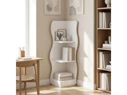 Vidaxl Prateleira De Canto Branco 34 X 33 X 102 Cm