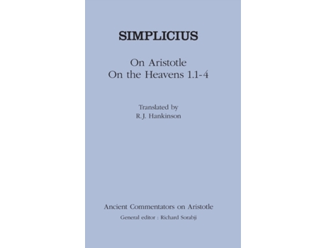 Livro Simplicius: On Aristotle On the Heavens 1.1-4 (Ancient Commentators on Aristotle) Simplicius (Inglês)