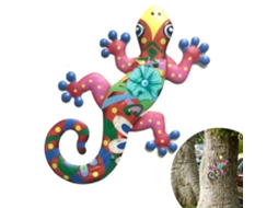 Decoração De Parede Lagarto Metal Para Casa E Exterior