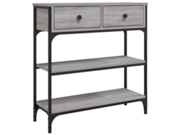 Console Table, Console Tables Vidaxl Cinzeto Madeira Processada (n/a)