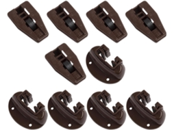 Conjunto com 5 corrediças e guias para gavetas, reposicionamento prático de peças, gaveta resistente à corrosão Batente Com